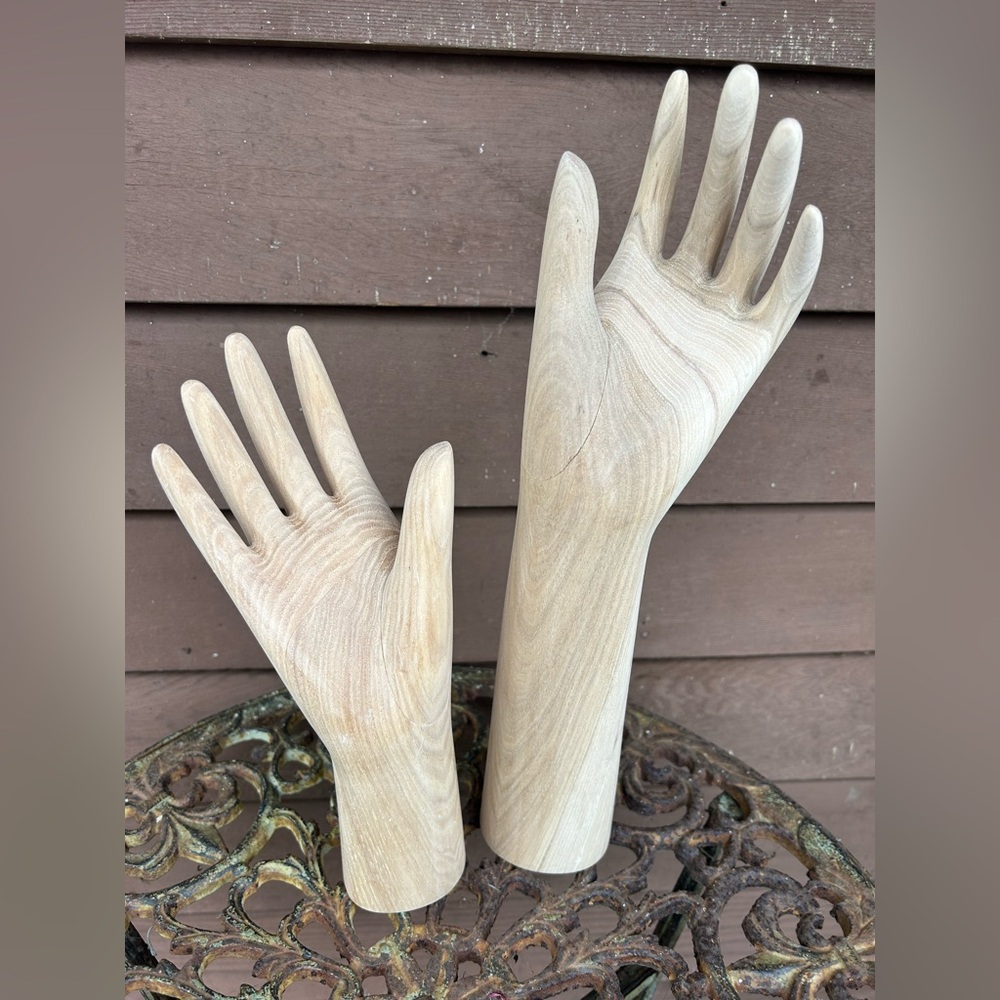 Wooden Hand Display Set